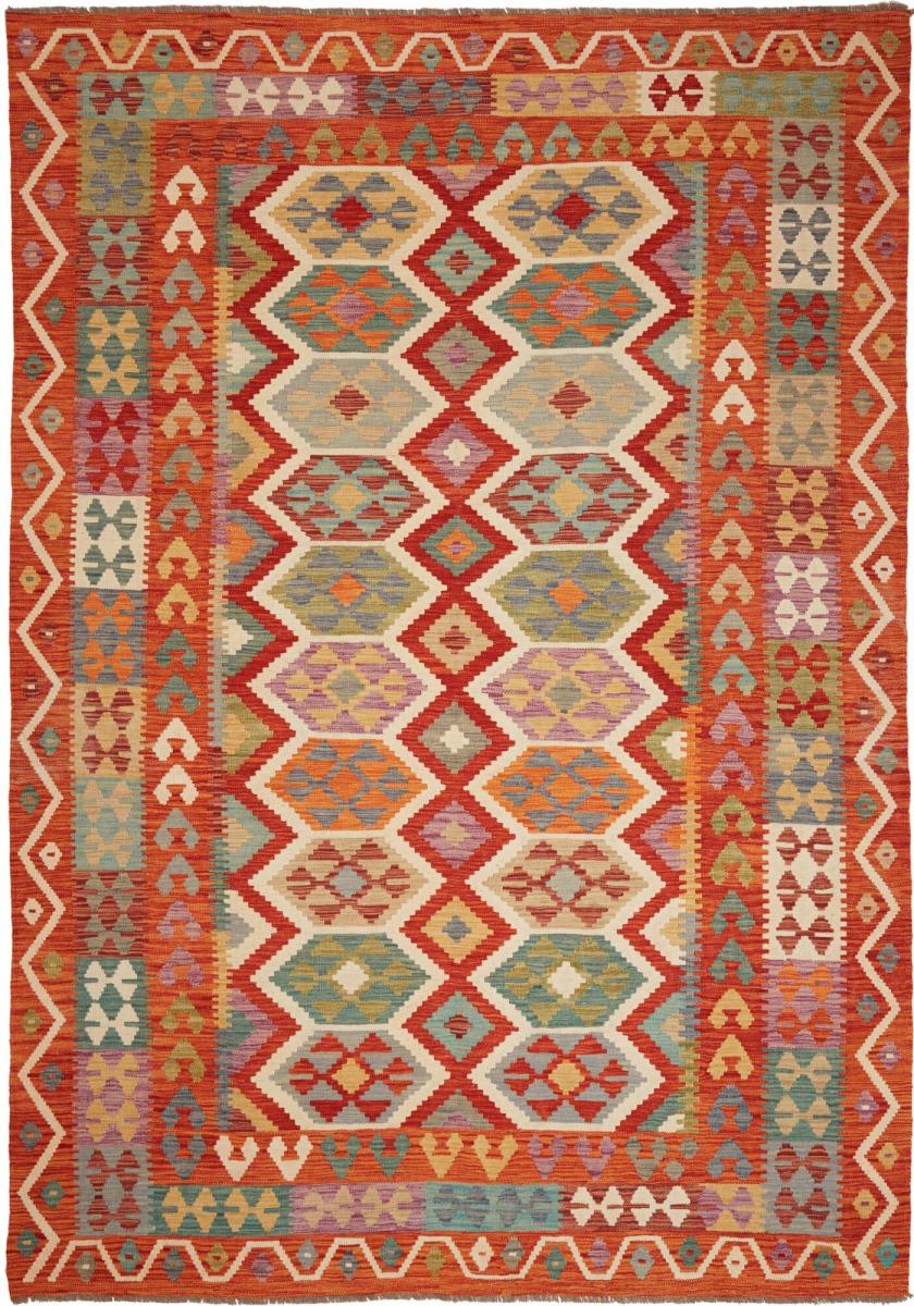 Tapis afghan Kilim Afghan 289x202 289x202, Tapis persan Tissé à la main