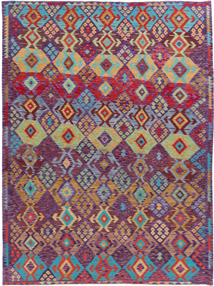 Afghanischer Teppich Kelim Afghan Heritage 11'4"x8'6" 11'4"x8'6", Perserteppich Handgewebt