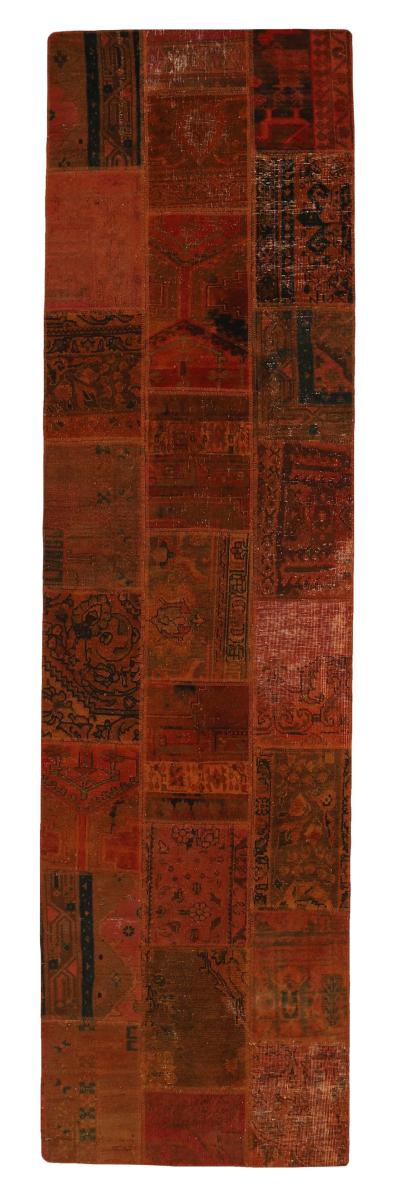 Persian Rug Patchwork 304x82 304x82, Persian Rug Knotted by hand