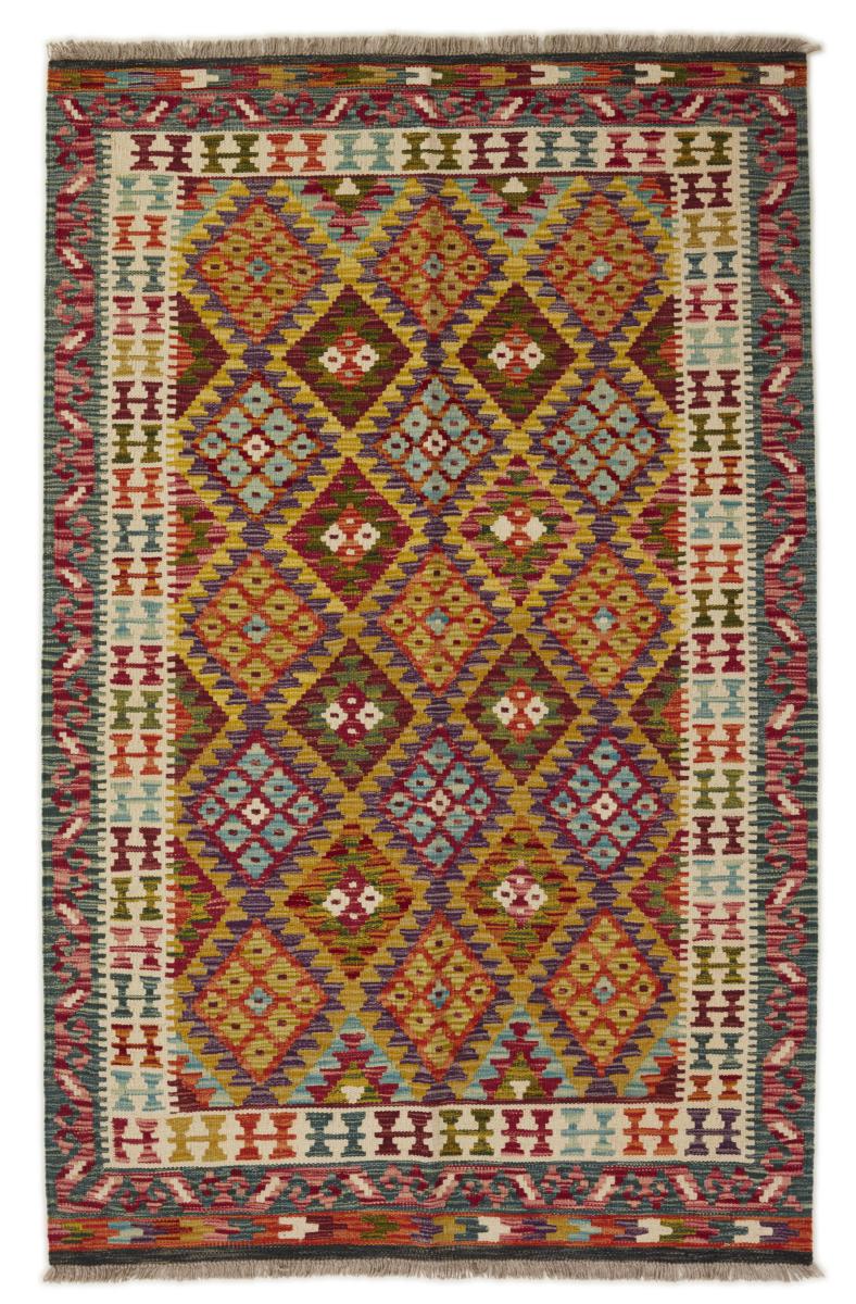 Tapete afegão Kilim Afegão 197x125 197x125, Tapete persa Tecido à mão