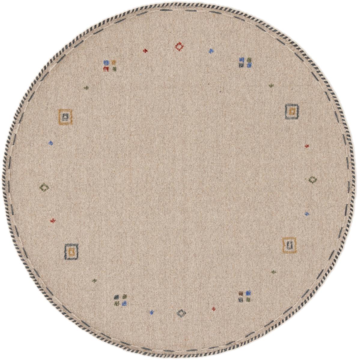 Tapis indien Kilim Horizon 122x122 122x122, Tapis persan Tissé à la main
