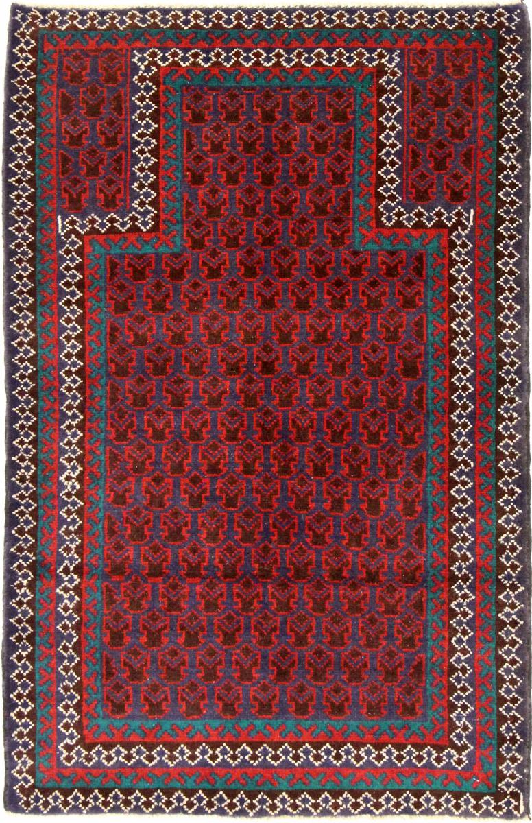 Tapete afegão Balúchi 124x81 124x81, Tapete persa Atado à mão