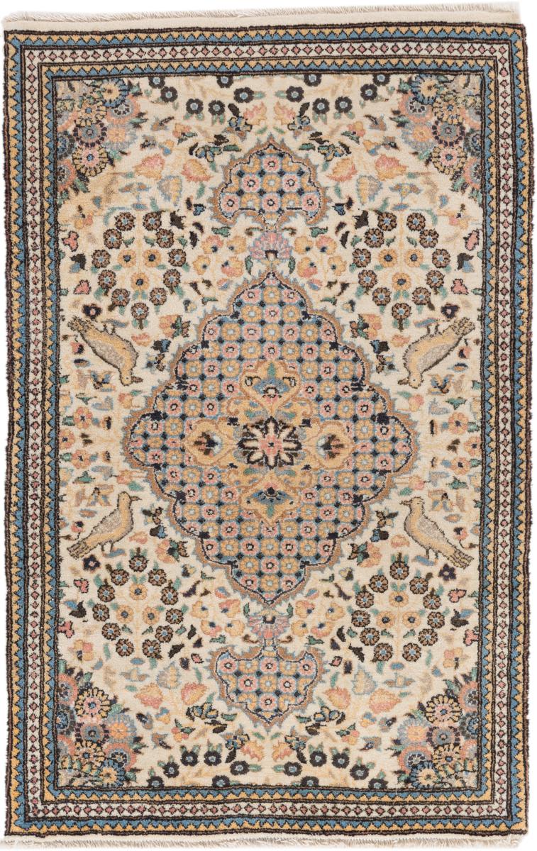 Persian Rug Qum 96x63 96x63, Persian Rug Knotted by hand