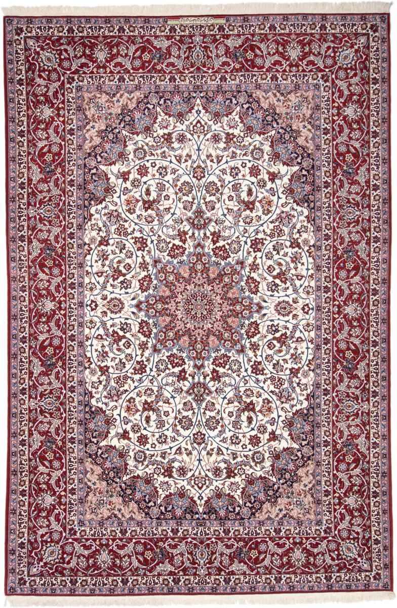 Tapete persa Isfahan Fio de Seda 309x207 309x207, Tapete persa Atado à mão