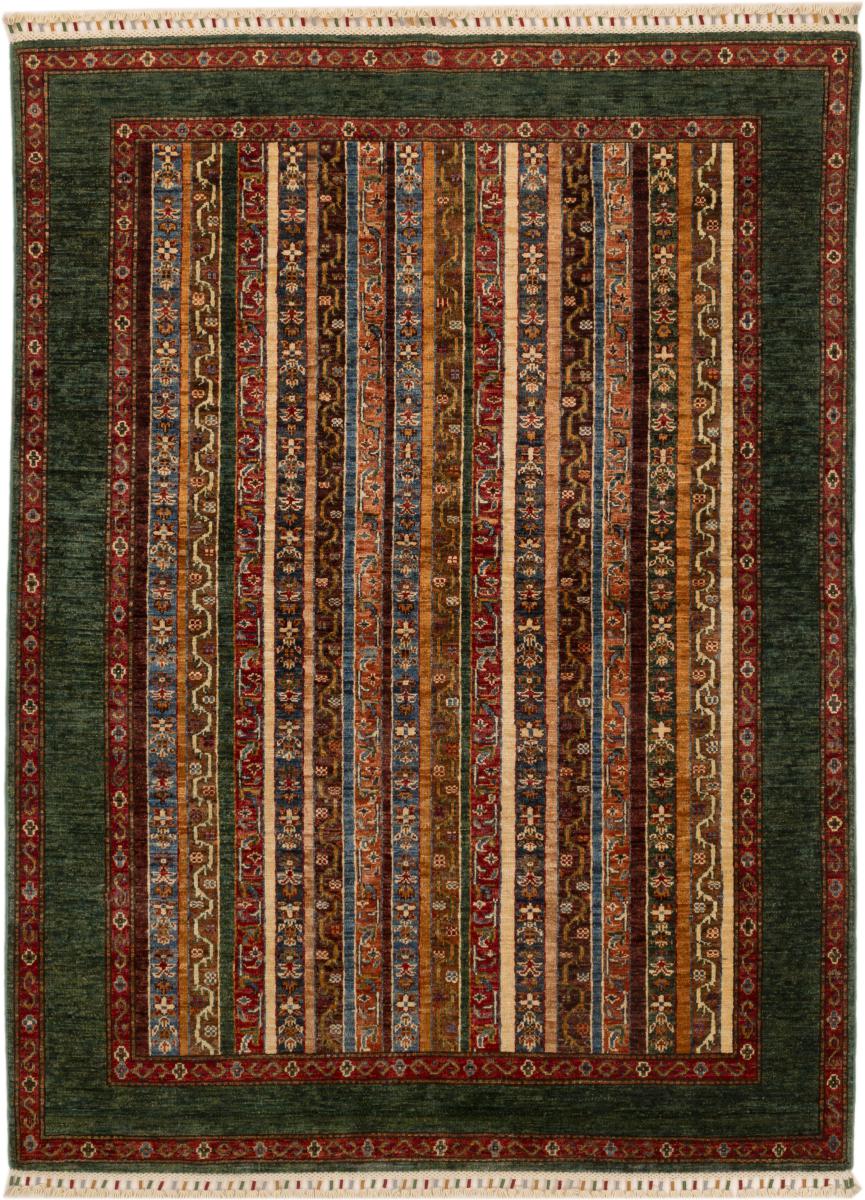 Afghan rug Arijana Shaal 201x147 201x147, Persian Rug Knotted by hand