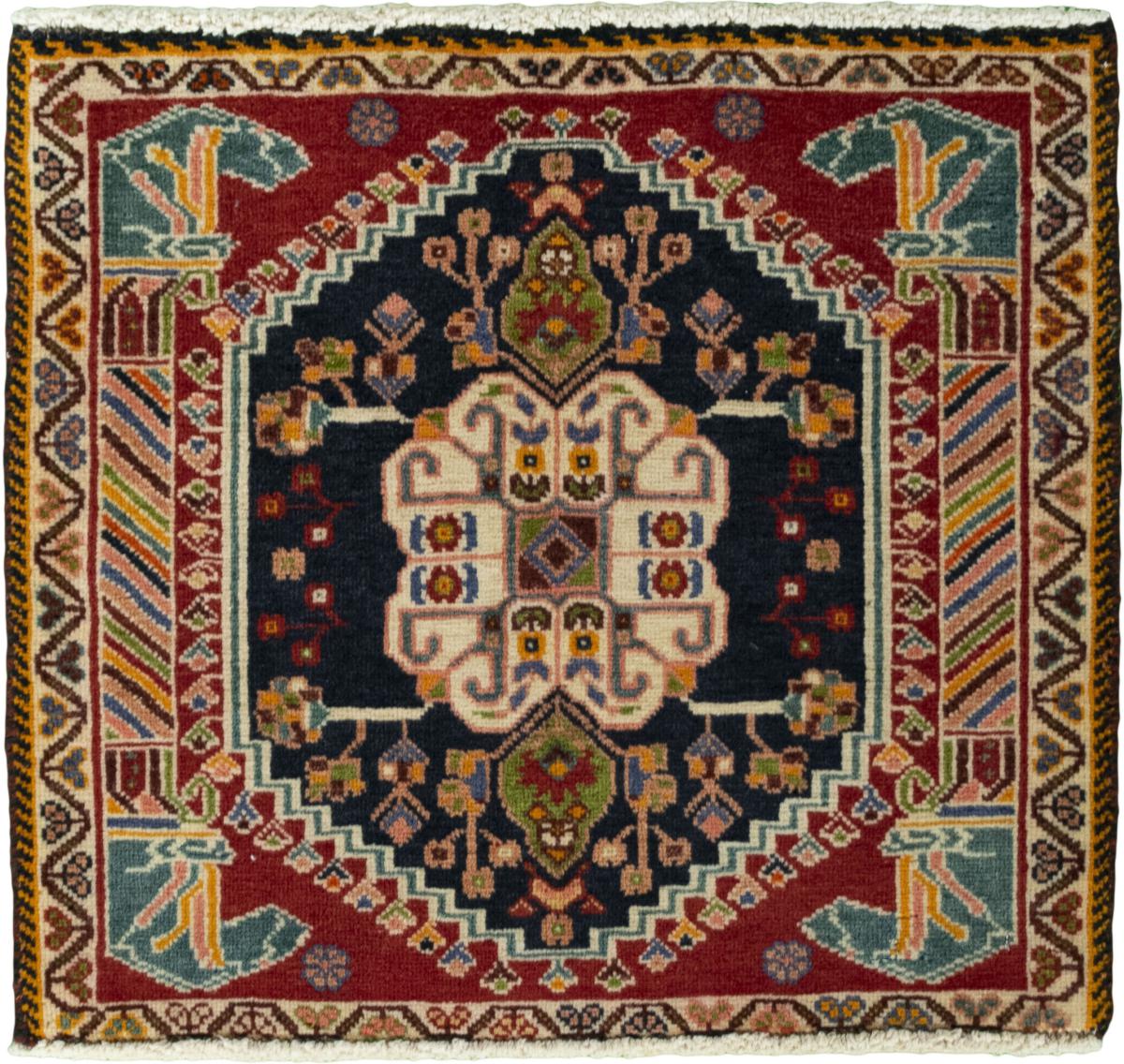 Tapis persan Shiraz 58x61 58x61, Tapis persan Noué à la main
