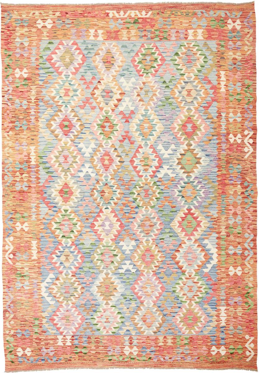 Alfombra afgana Kilim  Afghan 9'10"x6'11" 9'10"x6'11", Alfombra persa Tejido a mano