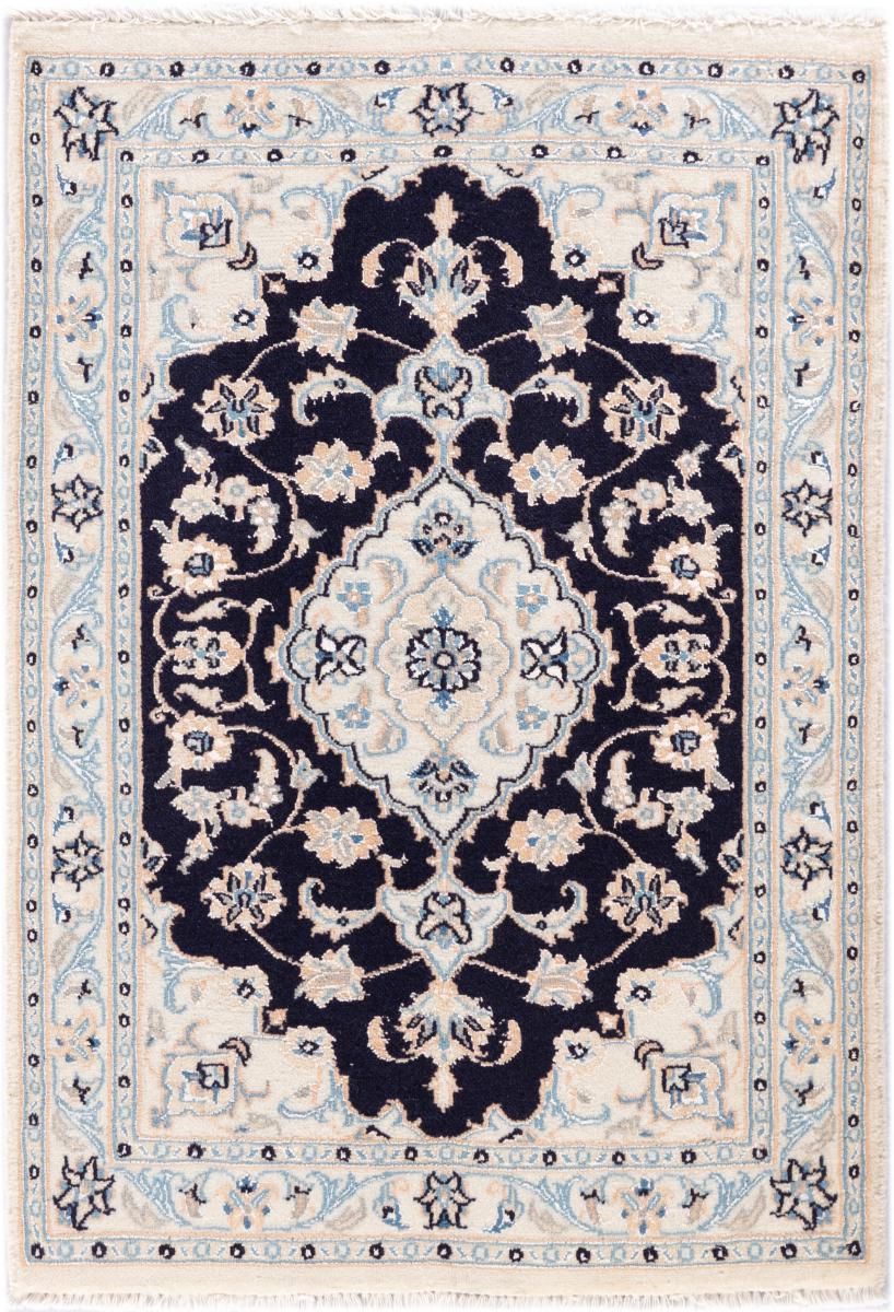 Περσικό χαλί Nain 9La 88x60 88x60, Περσικό χαλί Οι κόμποι έγιναν με το χέρι