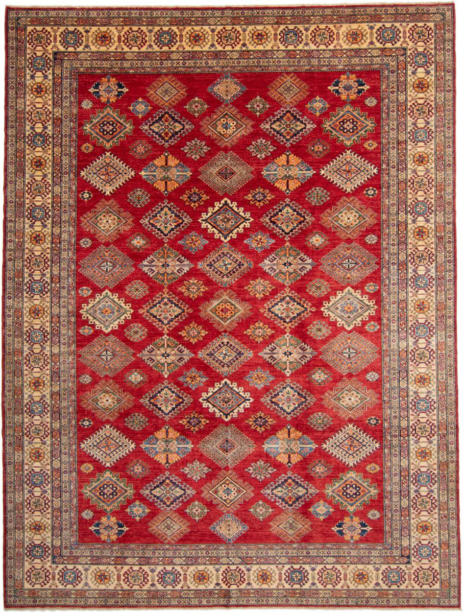 Πακιστανικό χαλί Super Kazak 363x275 363x275, Περσικό χαλί Οι κόμποι έγιναν με το χέρι