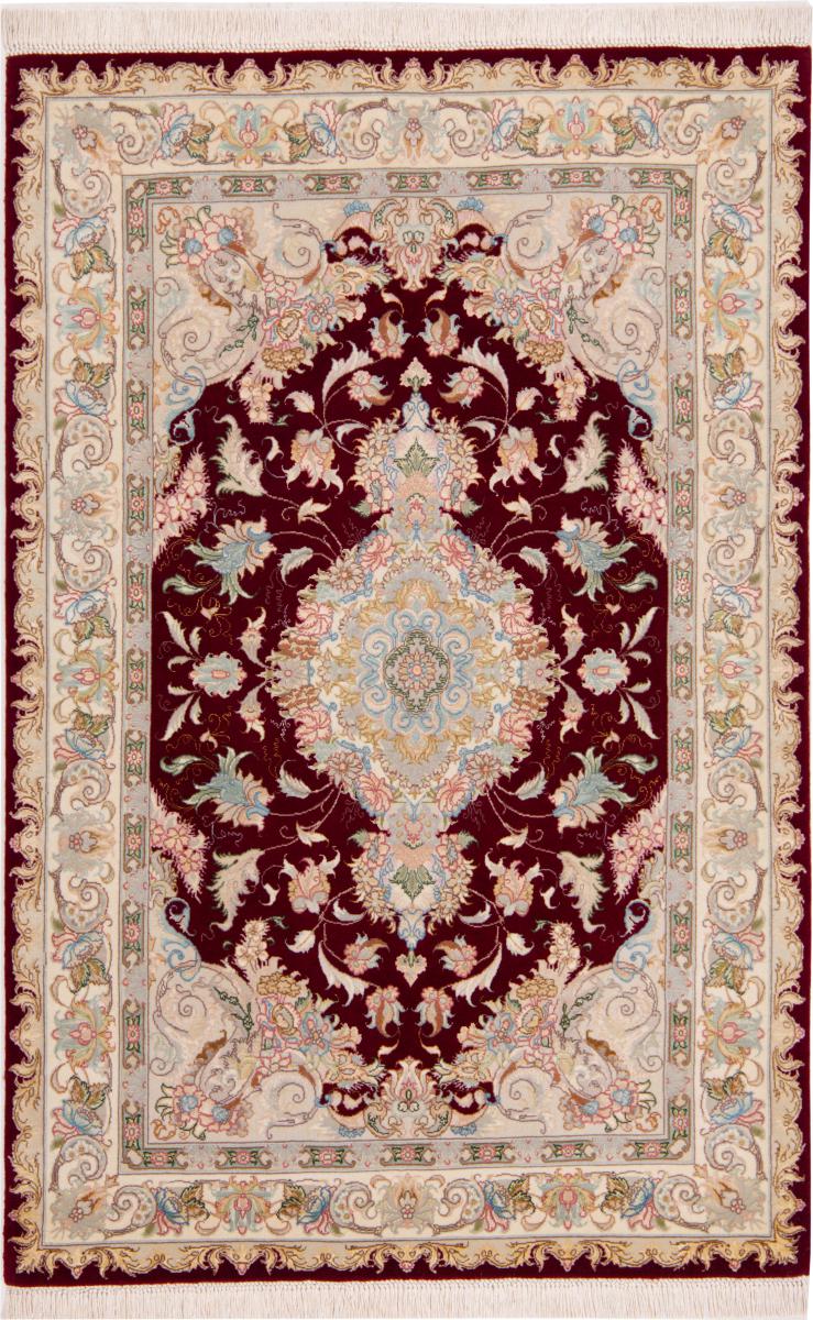 Tappeto persiano Tabriz 60Raj Ordito in Seta 155x103 155x103, Tappeto persiano Annodato a mano