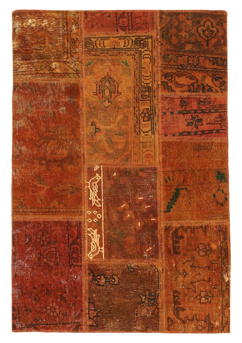 Persian Rug Patchwork 126x84 126x84, Persian Rug Knotted by hand