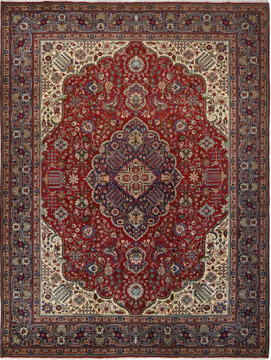 Tapis persan Tabriz 40Raj 395x299 395x299, Tapis persan Noué à la main