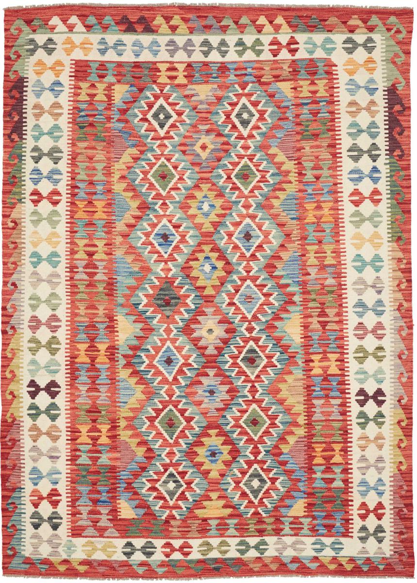 Afghaans tapijt Kilim Afghan 241x172 241x172, Perzisch tapijt Handgeweven