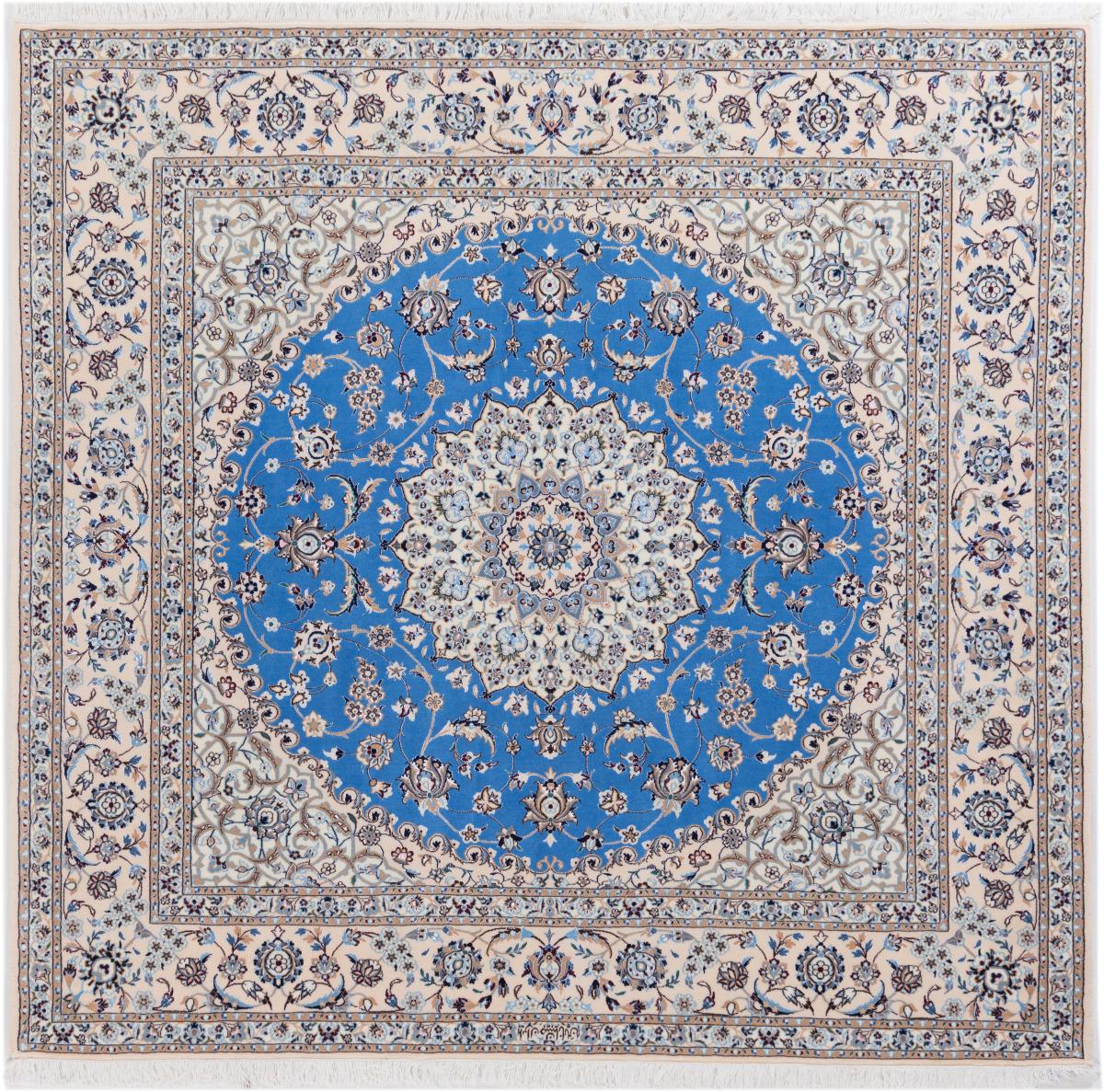 Persian Rug Nain 6La Signed 205x212 205x212, Persian Rug Knotted by hand