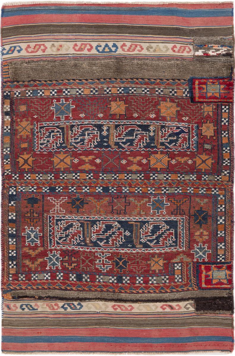 Persisk tæppe Kelim Patchwork 150x98 150x98, Persisk tæppe Håndvævet