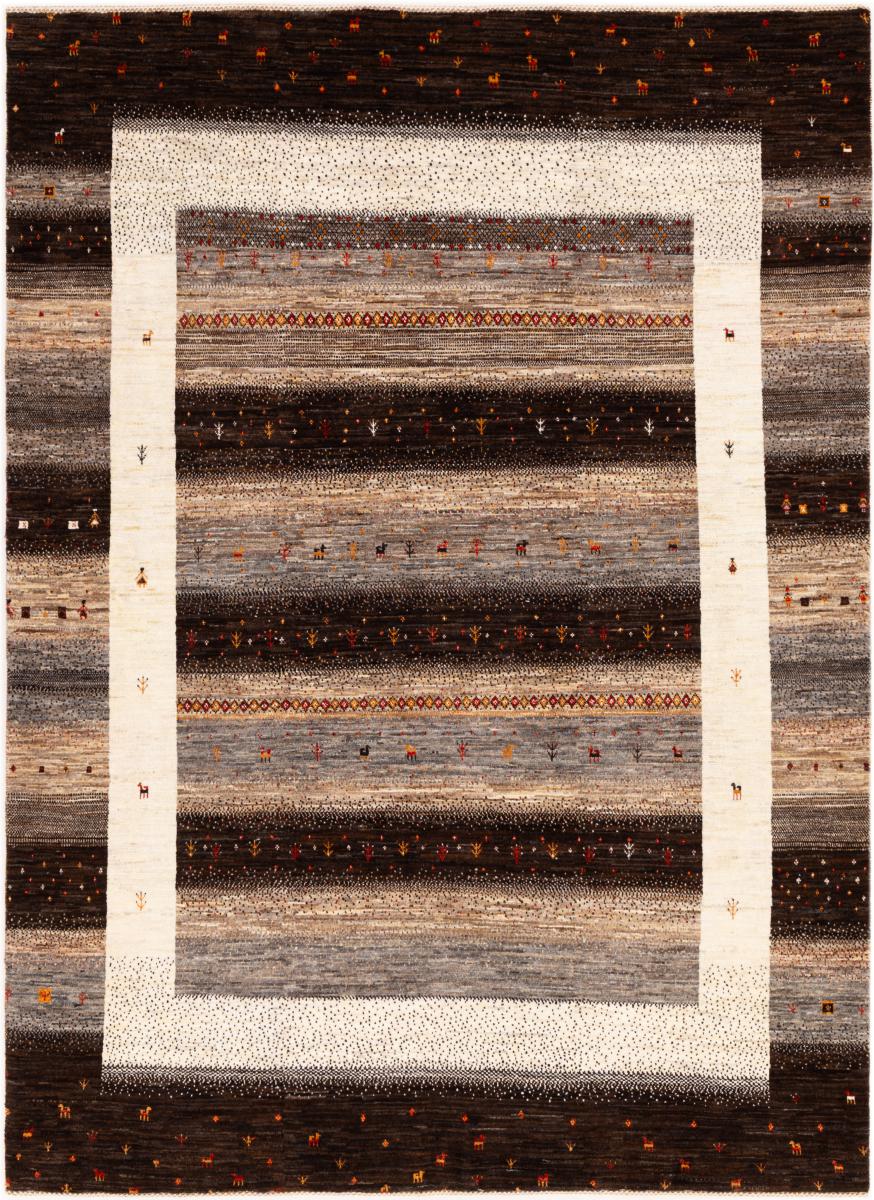 Persian Rug Persian Gabbeh Loribaft Nowbaft 7'11"x5'10" 7'11"x5'10", Persian Rug Knotted by hand