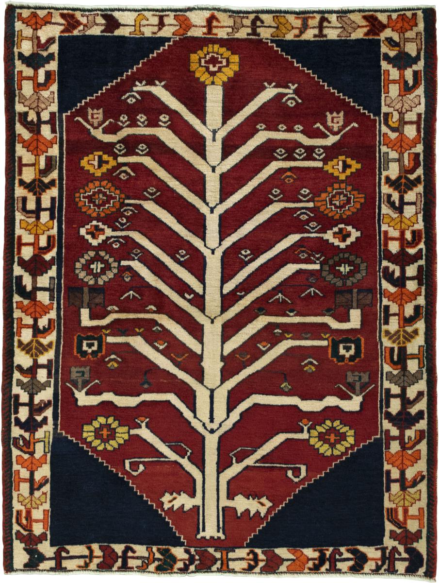 Persian Rug Persian Gabbeh Ghashghai 154x119 154x119, Persian Rug Knotted by hand