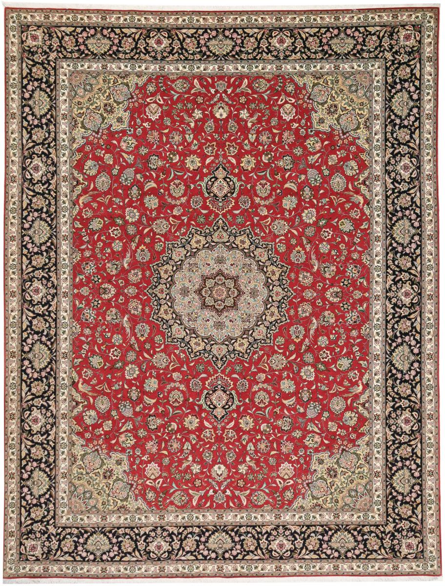 Perzsa szőnyeg Tabriz 50Raj 13'0"x9'11" 13'0"x9'11", Perzsa szőnyeg Kézzel csomózva