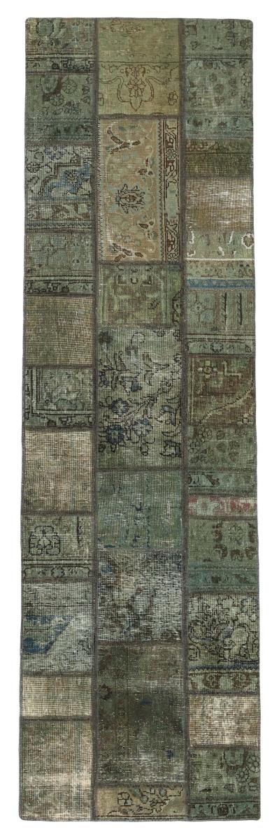  ペルシャ絨毯 パッチワーク 258x76 258x76,  ペルシャ絨毯 手織り