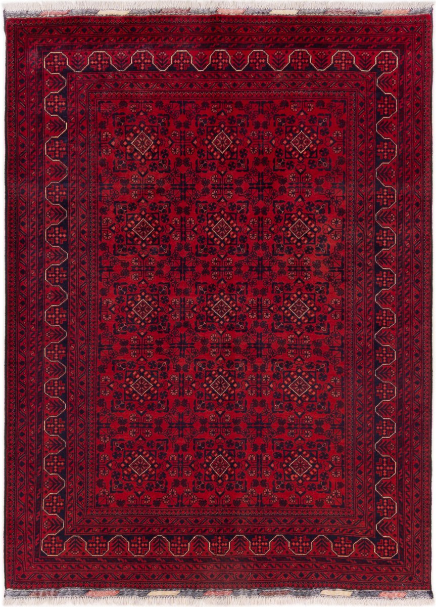 Afghaans tapijt Afghan Mauri 207x150 207x150, Perzisch tapijt Handgeknoopt