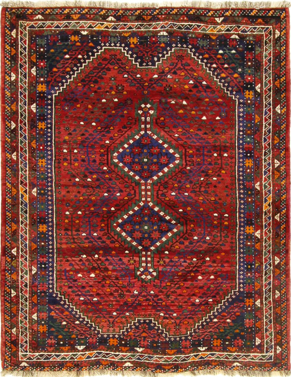 Persisk matta Ghashghai 186x149 186x149, Persisk matta Knuten för hand