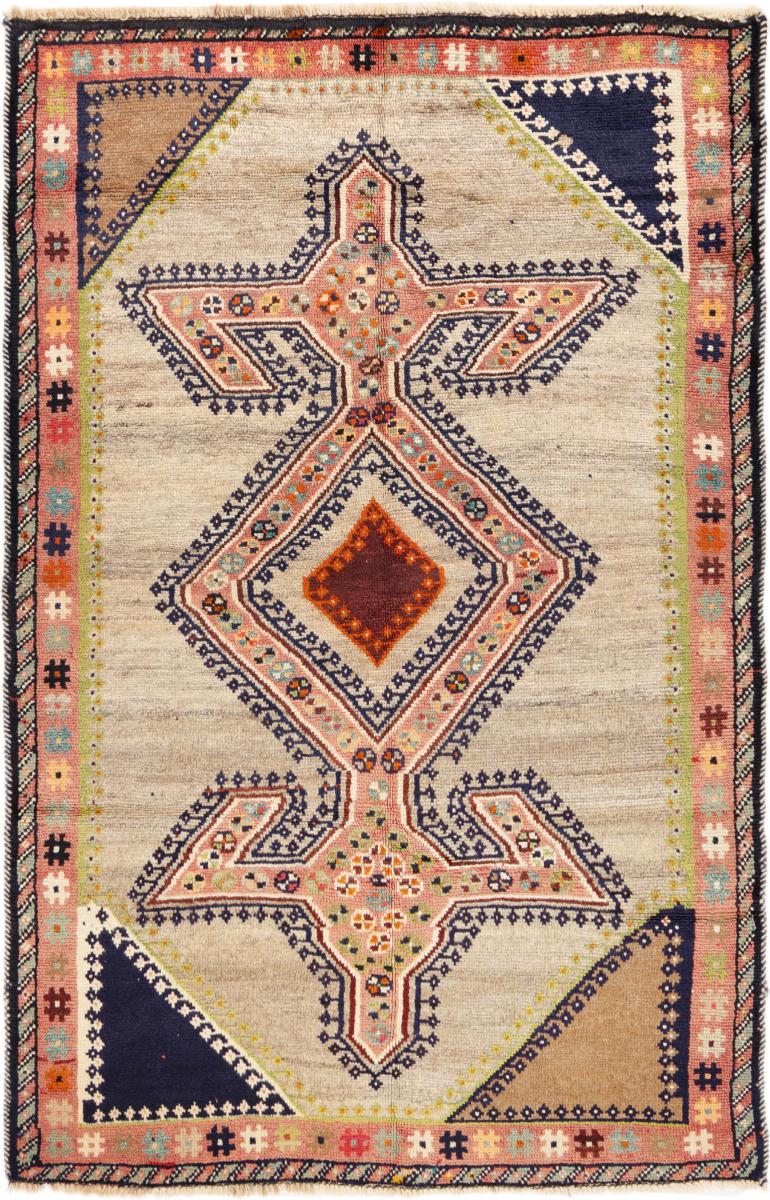 Tapis persan Persan Gabbeh Ghashghai 190x120 190x120, Tapis persan Noué à la main
