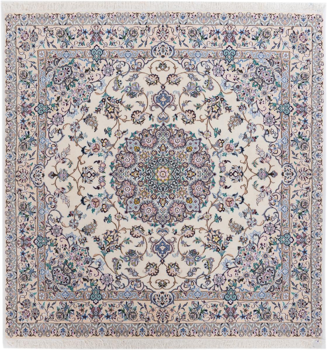 Persian Rug Nain 9La 200x195 200x195, Persian Rug Knotted by hand