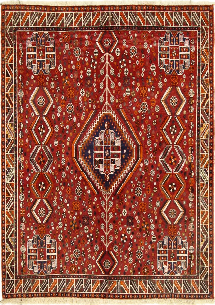  ペルシャ絨毯 Ghashghai 206x144 206x144,  ペルシャ絨毯 手織り