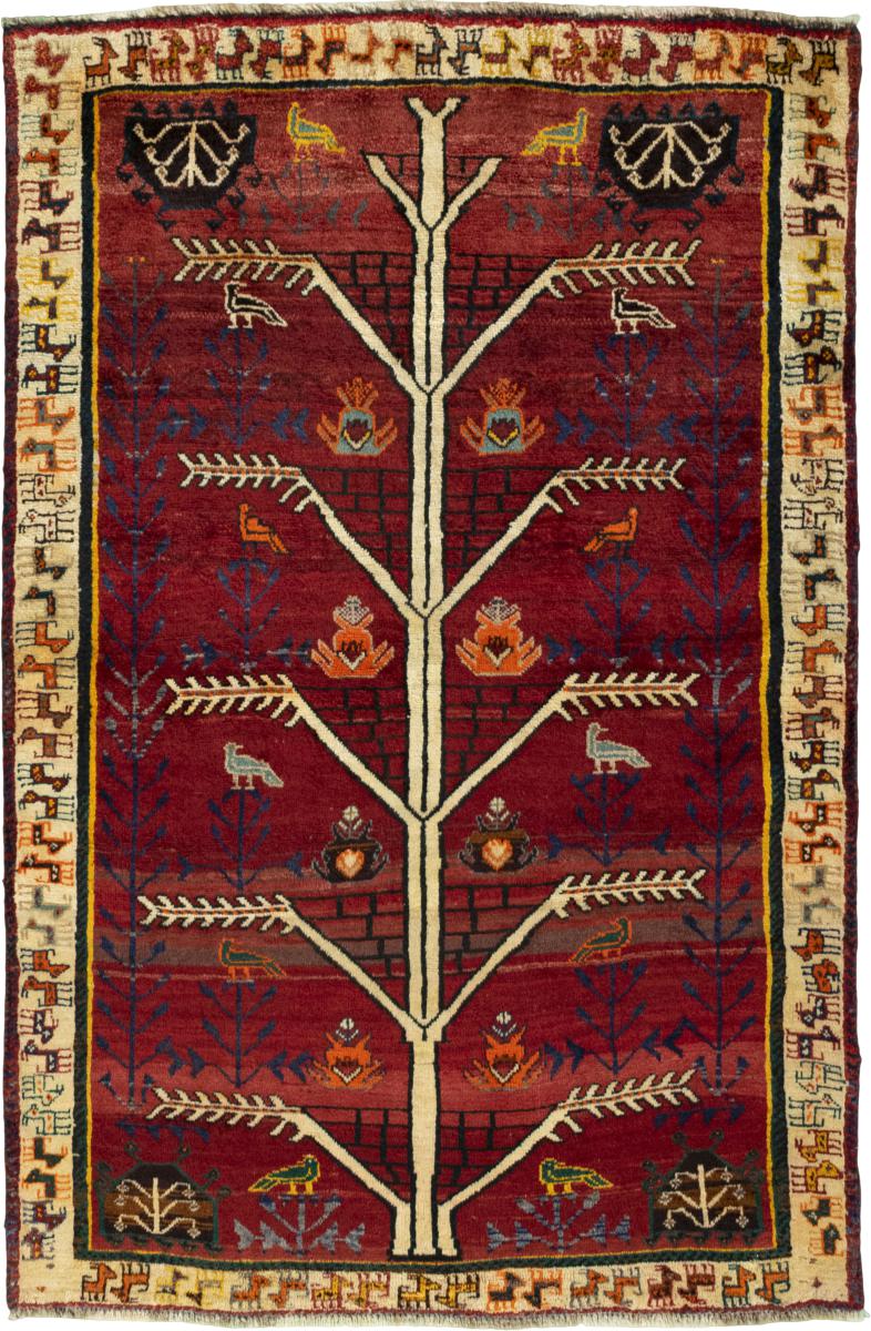 Persian Rug Persian Gabbeh Ghashghai 165x109 165x109, Persian Rug Knotted by hand
