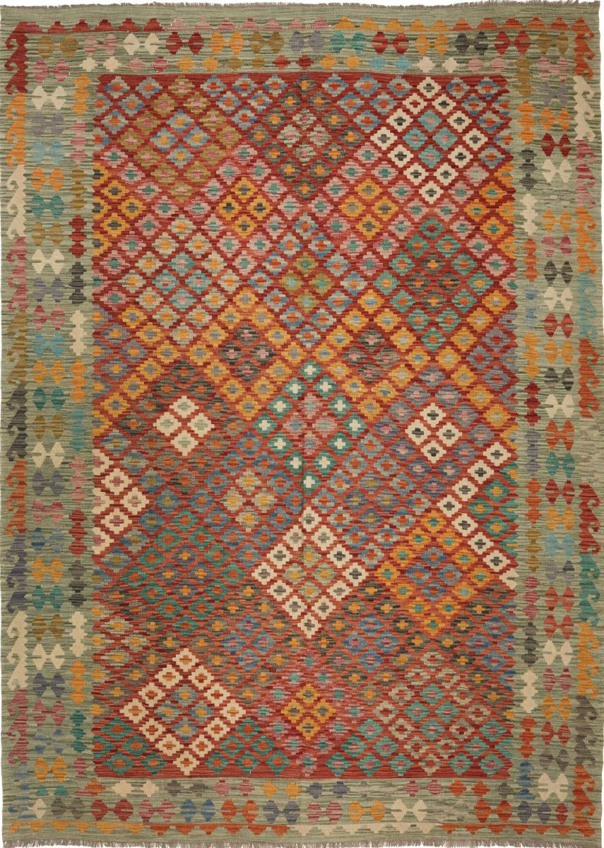 Tapete afegão Kilim Afegão 290x212 290x212, Tapete persa Tecido à mão