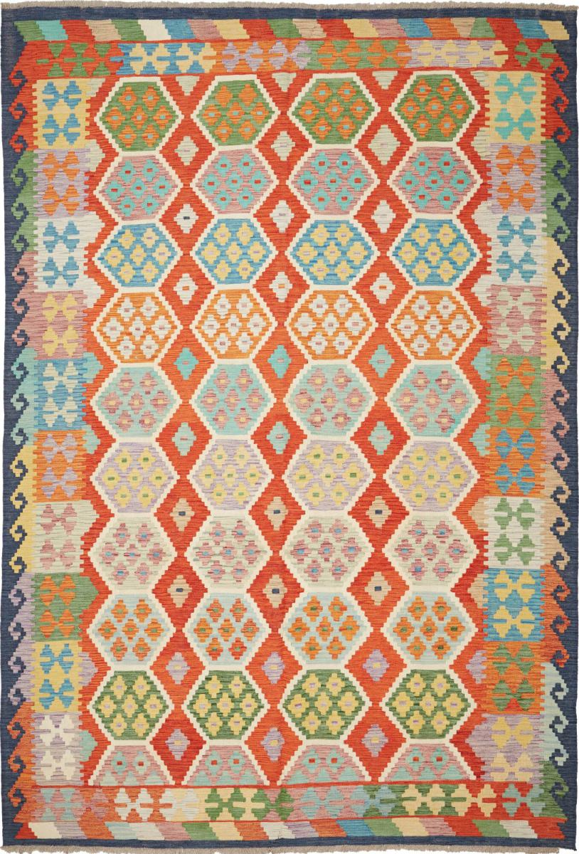 Tapete afegão Kilim Afegão 296x203 296x203, Tapete persa Tecido à mão