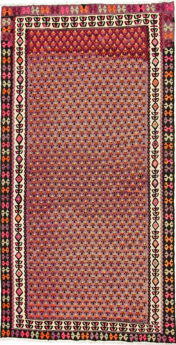 Tapete persa Kilim Fars Azerbaijan Antigo 286x150 286x150, Tapete persa Tecido à mão