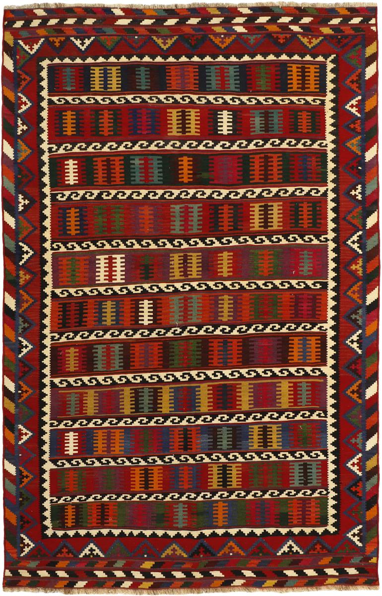 Tapete persa Kilim Fars Heritage 8'5"x5'5" 8'5"x5'5", Tapete persa Tecido à mão