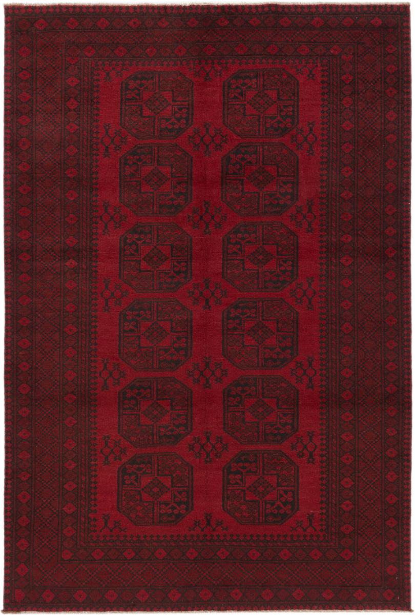 Afghansk teppe Afghan Akhche 245x165 245x165, Persisk teppe Knyttet for hånd