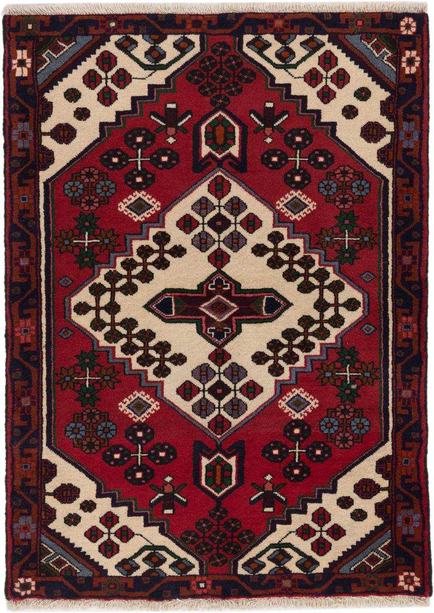 Tapis persan Hamadan 143x104 143x104, Tapis persan Noué à la main