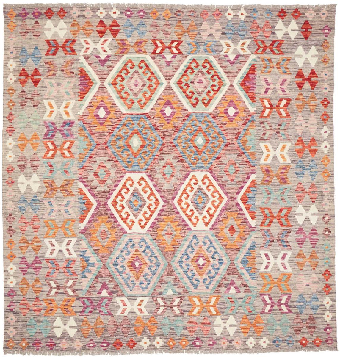 Afghan rug Kilim Afghan 210x203 210x203, Persian Rug Woven by hand