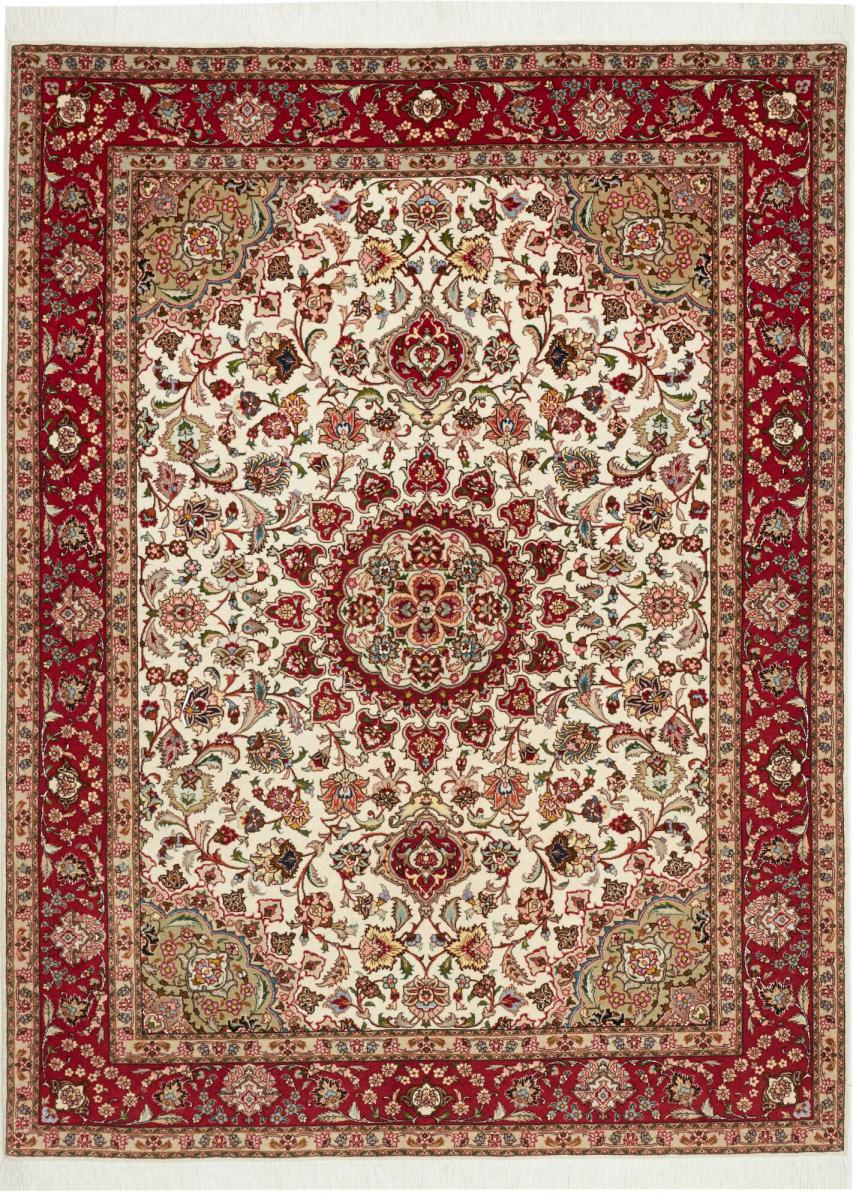 Tapis persan Tabriz 50Raj 206x149 206x149, Tapis persan Noué à la main