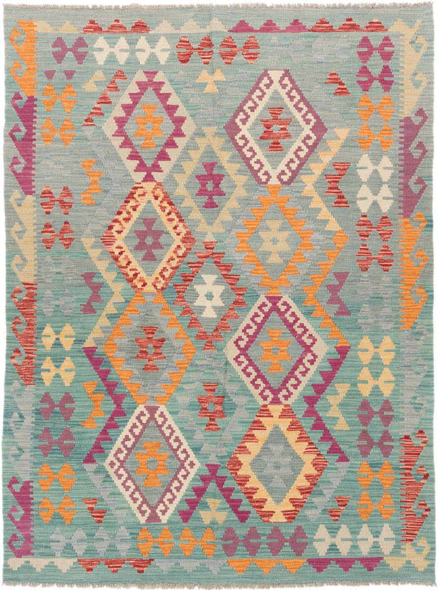 Tapete afegão Kilim Afegão 203x151 203x151, Tapete persa Tecido à mão