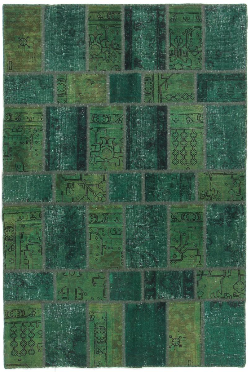Perserteppich Patchwork 207x136 207x136, Perserteppich Handgeknüpft