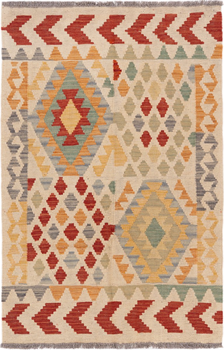 Afghaans tapijt Kilim Afghan 126x82 126x82, Perzisch tapijt Handgeweven