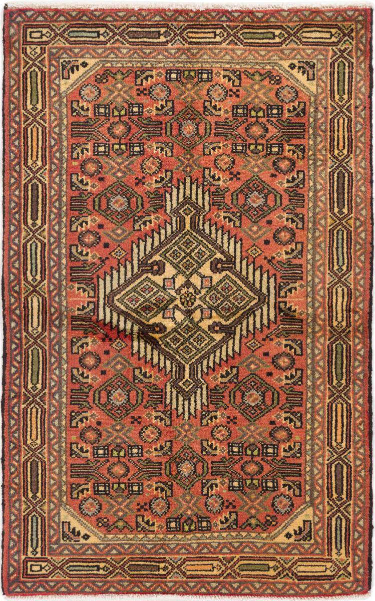 Perserteppich Hamadan Zagheh 130x82 130x82, Perserteppich Handgeknüpft