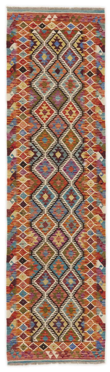 Pakistaans tapijt Kilim Afghan 290x80 290x80, Perzisch tapijt Handgeweven