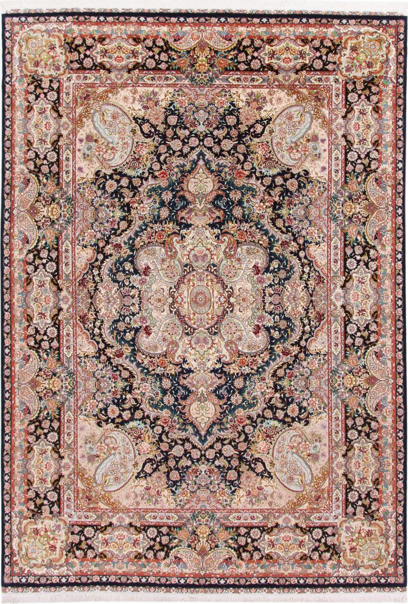 Tapete persa Tabriz Fio de Seda 357x245 357x245, Tapete persa Atado à mão