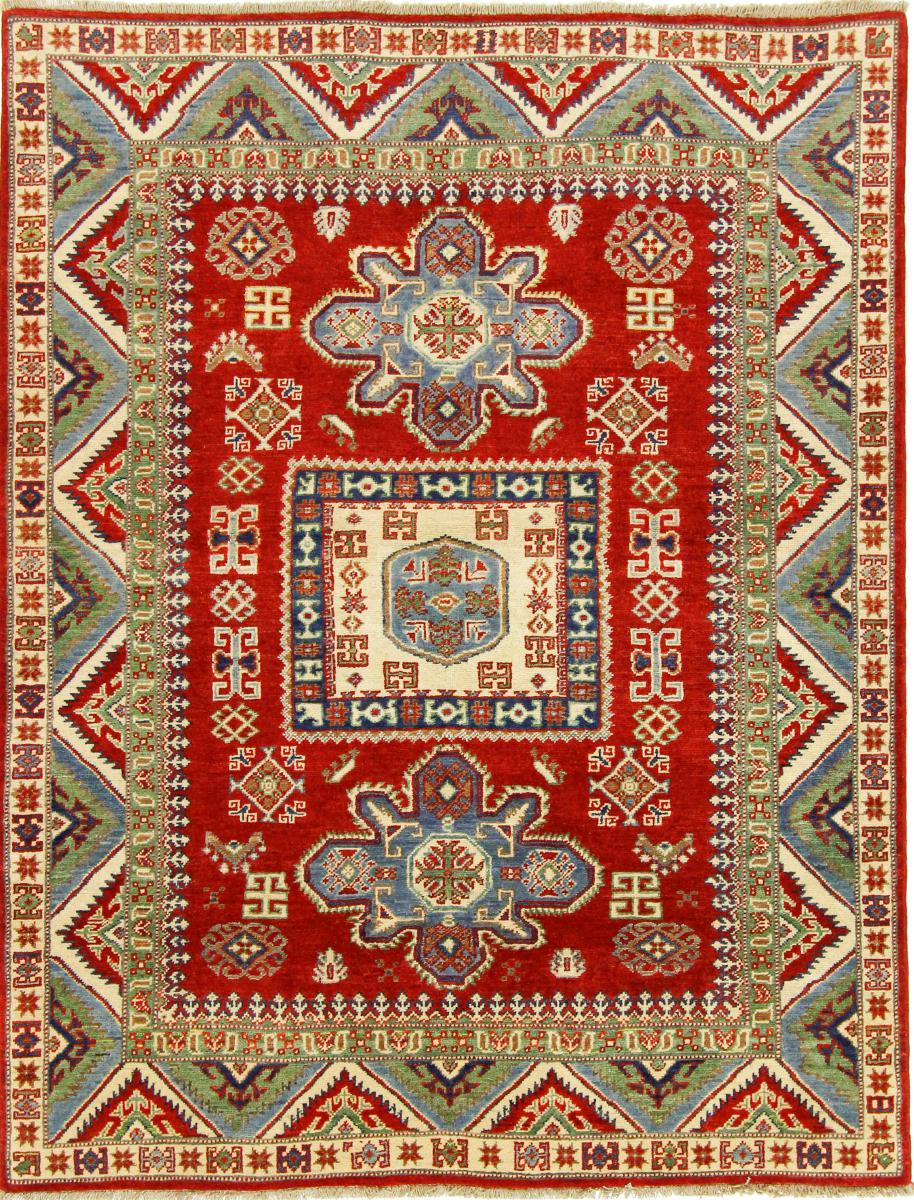 Tapis afghan Kazak 200x155 200x155, Tapis persan Noué à la main