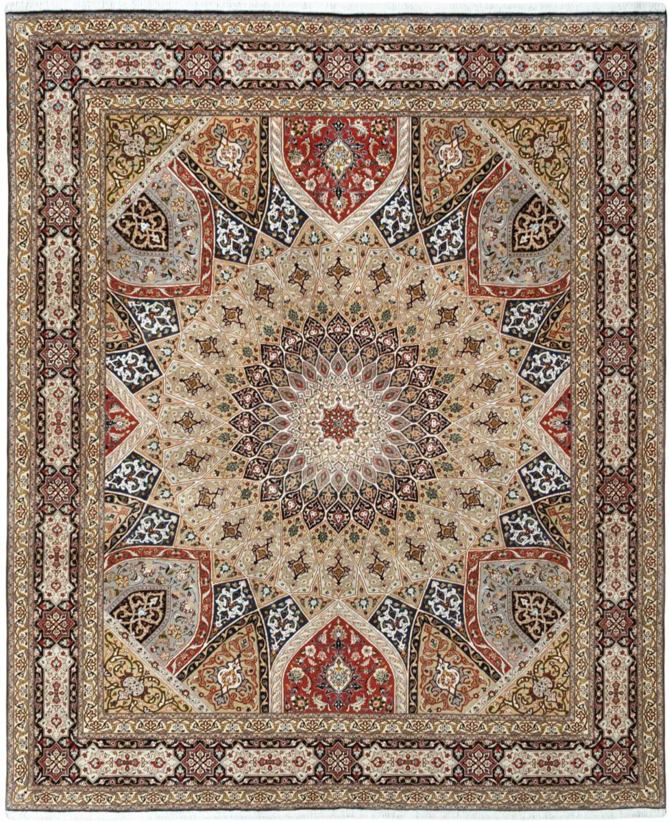 Tapete persa Tabriz 50Raj 307x255 307x255, Tapete persa Atado à mão