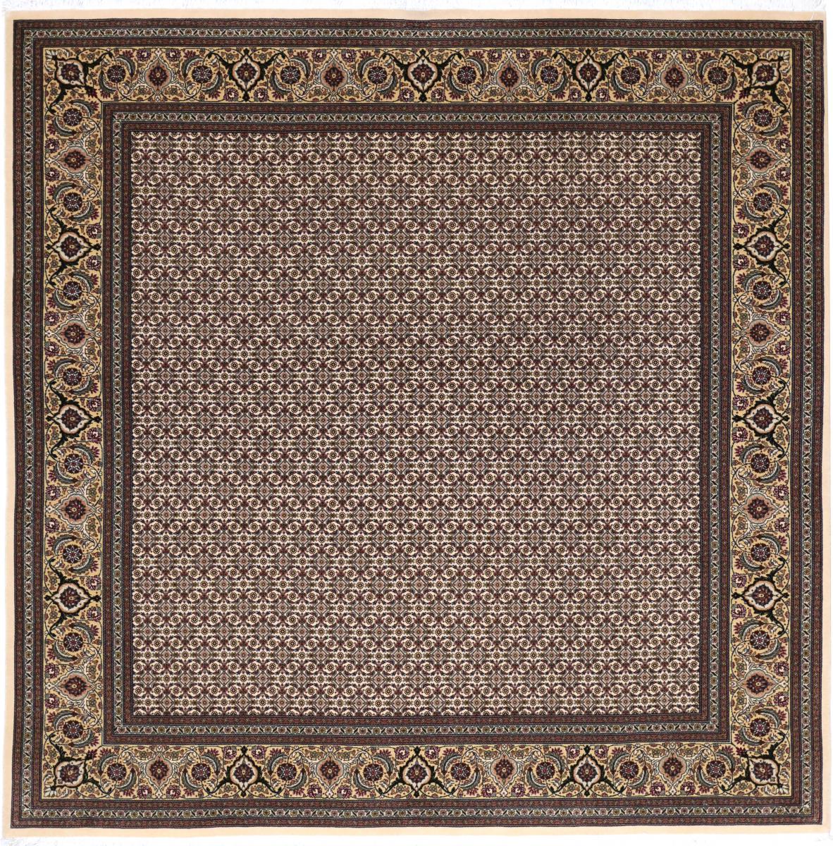 Tapete persa Tabriz Mahi 50Raj 199x197 199x197, Tapete persa Atado à mão