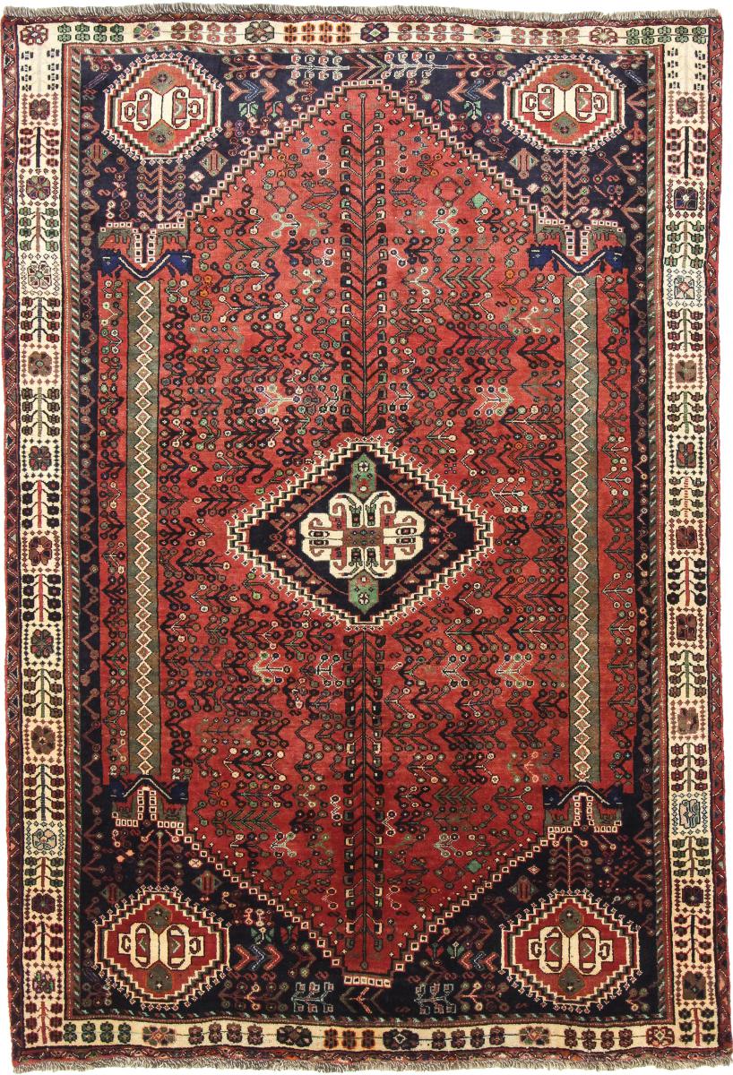 Persian Rug Ghashghai 8'9"x5'10" 8'9"x5'10", Persian Rug Knotted by hand