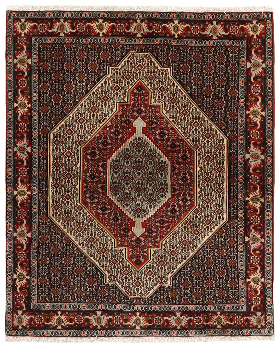 Tapis persan Senneh 161x126 161x126, Tapis persan Noué à la main