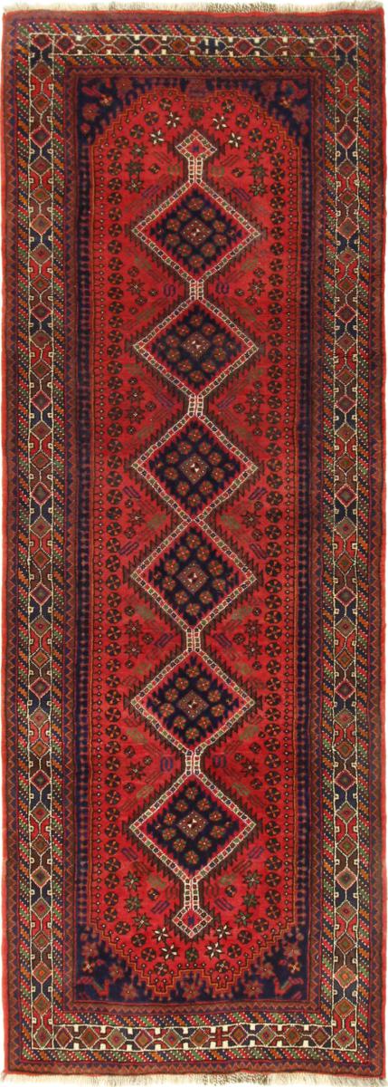 Persian Rug Ghashghai 9'7"x3'4" 9'7"x3'4", Persian Rug Knotted by hand