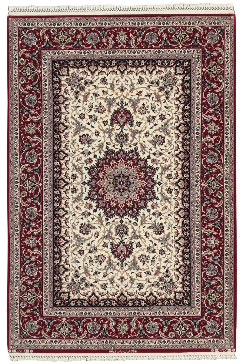 Dywan perski Isfahan Jedwabna Osnowa 195x130 195x130, Dywan perski Ręcznie tkane